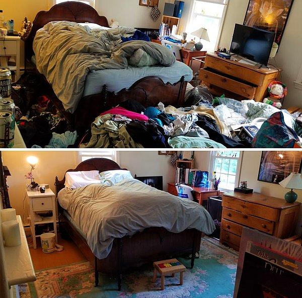 9. "Odamı 2 yıldır ilk kez doğru dürüst temizledim. Bu, depresyonumun iyileştiğine dair fiziksel bir işaret gibi geliyor."