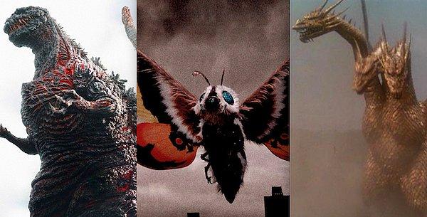 Godzilla'nın esas düşmanı insanlar değil: rakipleri Montra, King Ghidorah, King Kong ve daha pek çok dev canlı ile kapışıyor!