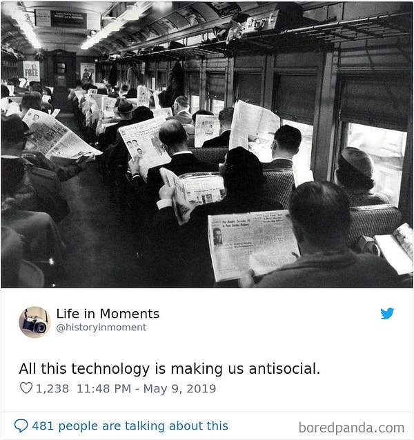 8. В 1940-1980 годах у тогдашних людей была своя "технологическая зависимость"