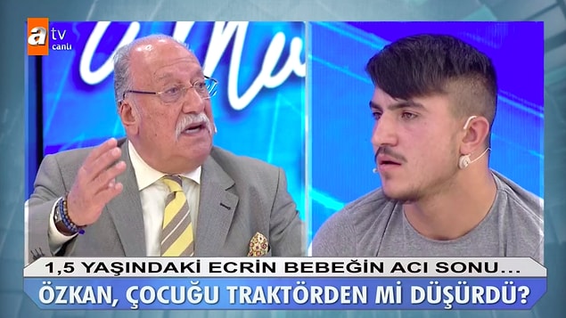 Özkan'ın çocuğu traktörden düşürdüğünü söyledi ve oldukça emindi. Bu suçlamayı Özkan hiçbir şekilde kabul etmedi.