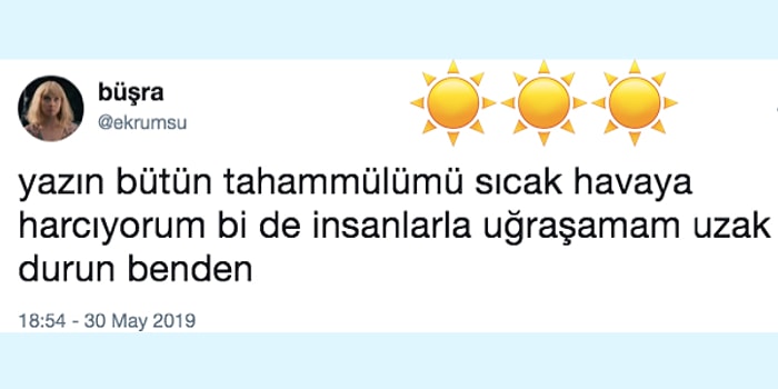 Aniden Isınan Havalara İsyan Ederken Güldüren 16 Kişi