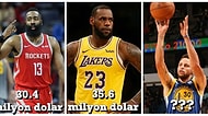 NBA Oyuncularının 2019'da Aldıkları Ağzınızı Açık Bırakacak Maaşları ve Performansları