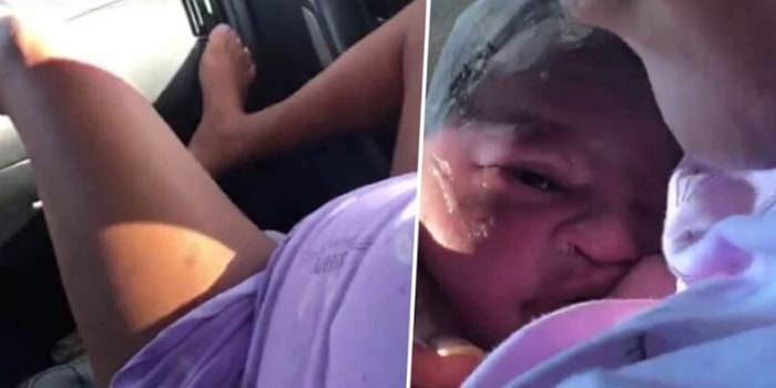 Çocuktan Al Haberi! Arabanın Ön Koltuğunda Doğum Yapan Annenin Görüntülerini 10 Yaşındaki Oğlu Yakaladı!