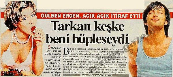2002 yılına ait bir manşet. Sözü Gülben Ergen'e bırakıyoruz.