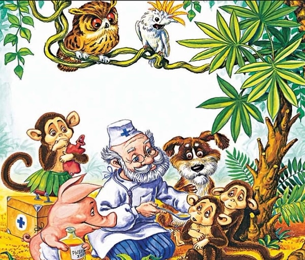 10. Кто перевозил доктора Айболита через море?