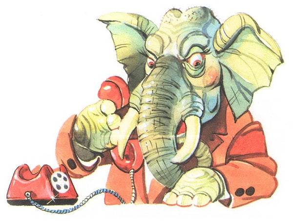 12. Этот предмет в сказке "Телефон" потеряли зайчата.