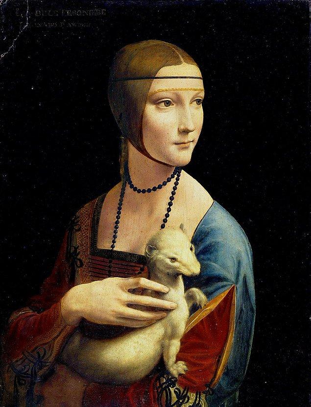 Leonardo da Vinci, bu eseri muhtemelen Sforza'nın isteği üzerine yapmıştı. O sırada Cecilia 16 yaş civarındaydı. Cecilia, bu resimde elinde bir kakım tutuyor ve sola doğru hafif tebessümle bakıyor.