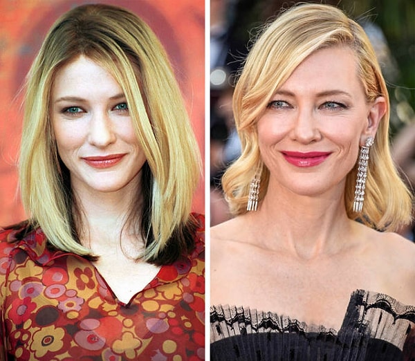 1. Кейт Бланшет спустя 18 лет выглядит просто великолепно (фото 2000 и 2018 годов).