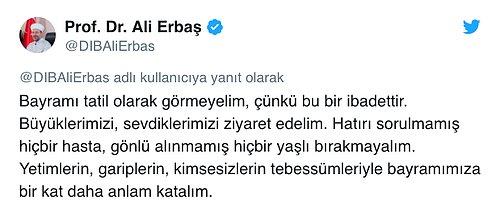 Diyanet İşleri Lideri Prof. Dr. Ali Erbaş: 'Şeker Bayramı Diye bir Bayram Yok'