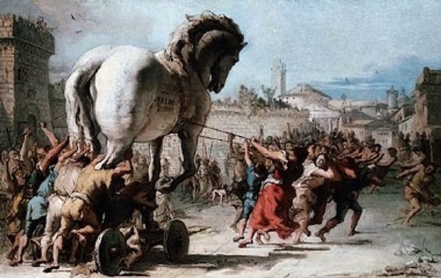MÖ 1184 - Truva Savaşı: Truva'nın yağmalanıp yakılması.