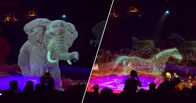 Almanya menşeili Circus Roncalli, dünyanın ilk holografik sirki oldu! Aslında Roncalli Sirki, hayvanları gösterilerinde kullanmayı 1990'lı yıllarda bırakmıştı.
