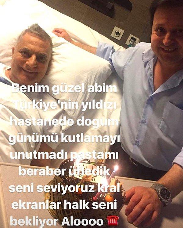 Hastanede geçen 235 günün ardından Mehmet Ali Erbil'in ilk görüntüleri gelmeye başladı. Yakın akadaşı Ercan Avşar'ın doğum gününü kutlayacak kadar iyi görünüyor Mehmet Ali Erbil.
