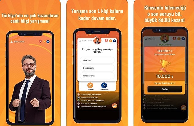14. Oyun oynayıp bilgilenirken binlerce lira kazanmanın mümkün olduğu tek uygulamayı da es geçmiyoruz.