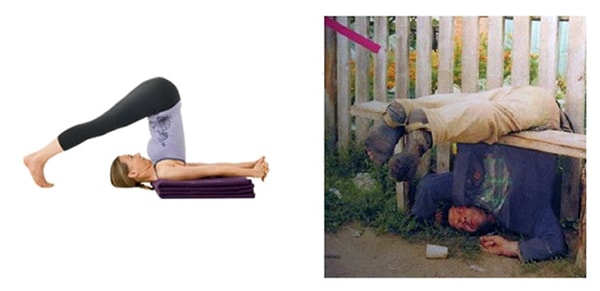 1. Халасана (поза плуга) уменьшит боль в спине и поможет вам заснуть.