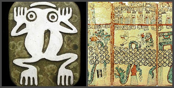 7. А знаете ли вы, что означает у майя иероглиф перевернутая лягушка?