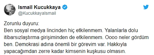 İsmail Küçükkaya'dan 'Sosyal Medya Lincine' Karşı Açıklama: 'Kimsenin Yaptığı Yanına Kâr Kalmayacak'