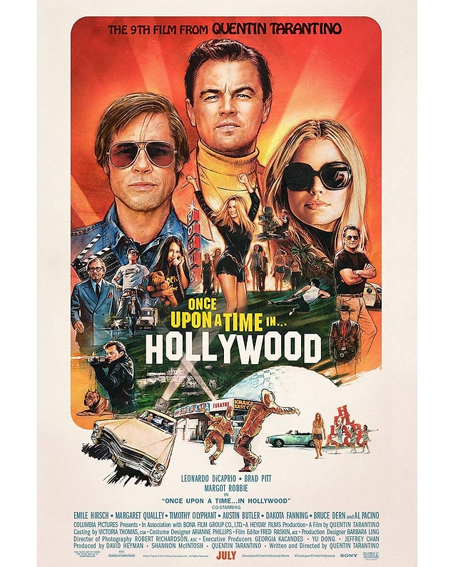 12. Once Upon a Time in Hollywood'dan yeni bir afiş yayınlandı.