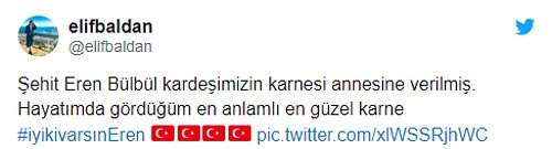 Güzel ki Varsın: Trabzon Çarşıbaşı Anadolu Lisesi Öğrencileri, Eren Bülbül İçin Karne Düzenleyip Annesine Verdi