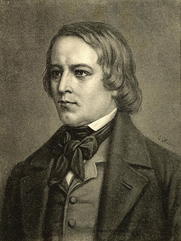 3. Какой немецкий композитор 19-го века, написавший музыку для фортепиано, песни, фортепианный квинтет, фортепианный концерт и 4 симфонии, совершил самоубийство в 1854 году, бросившись в воды Рейна?