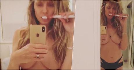Eski Victoria's Secret Mankeni Heidi Klum Instagram'da Çıplak Videosunu Paylaştı, Ortalık Yıkıldı!