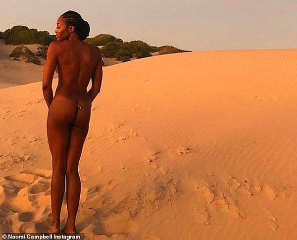 49 yaşındaki Naomi Campbell, seksiliğini kameralar önünde bir kez daha konuşturdu.