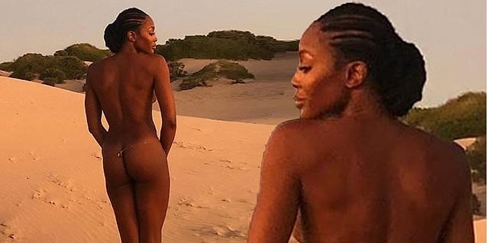 Kenya Çöllerinde Kavurucu Sıcakta Anadan Üryan Şekilde Kameralar Karşısına Geçen Naomi Campbell Nefes Kesti!