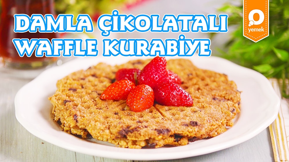 Kıtır Kıtır Kurabiyenin Sırrını Bulduk! Damla Çikolatalı Waffle Kurabiye Nasıl Yapılır?