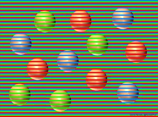 11. Bu gördüğünüz tüm toplar aslında aynı renk.