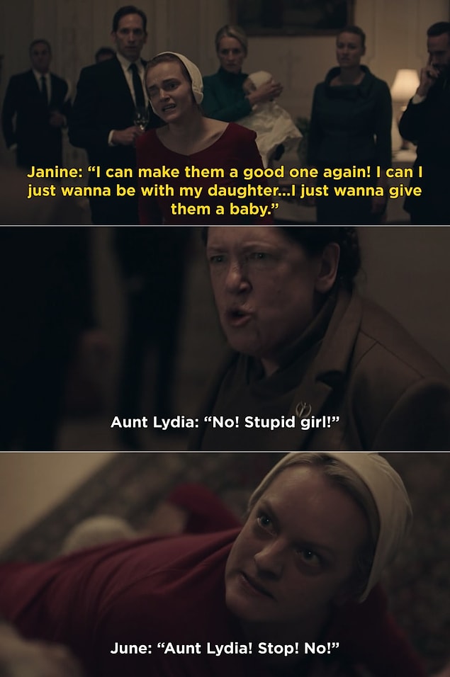 5. Kızıyla kalmak isteyince masum Janine'i döven Lydia Teyze, kontrolden çıkmaya devam etti.