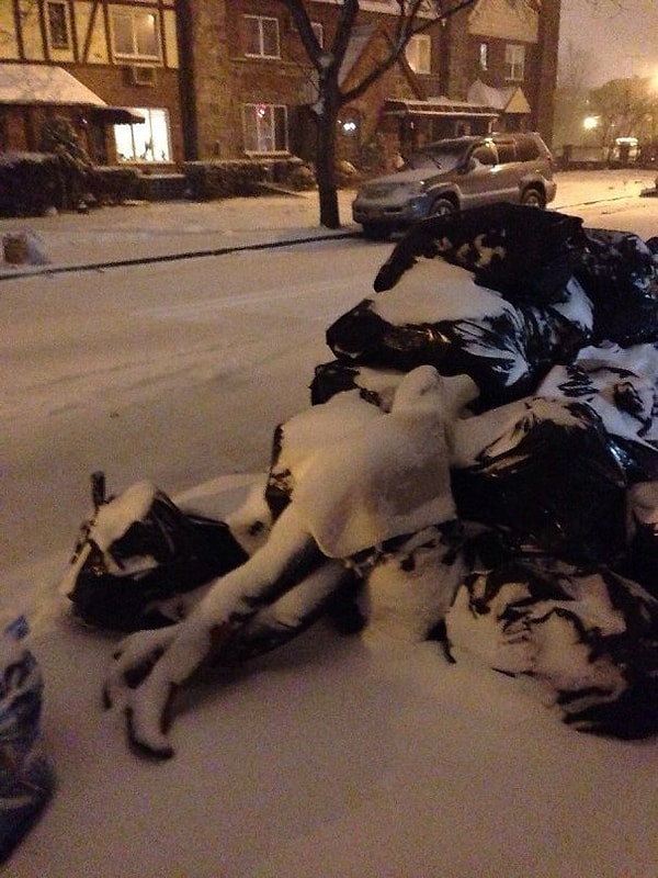 10. «Увидела это после того, как вскрикнул муж. Чуть не умерли со страху. Оказалось, это манекен»