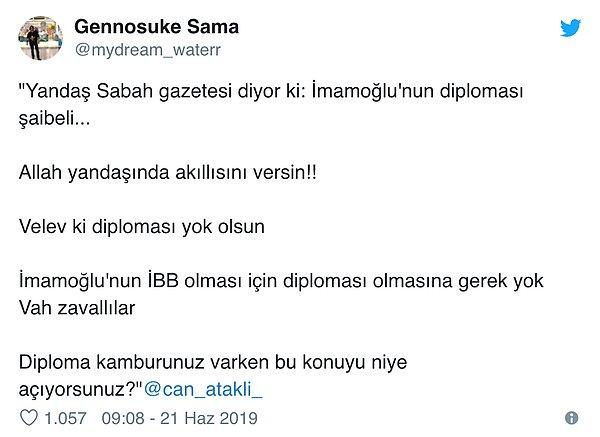 İmamoğlu'na yöneltilen diploma iddiası, sosyal medyanın da gündemindeydi.