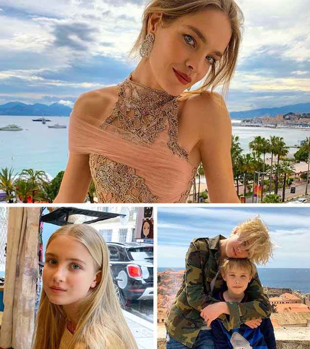 1. Natalia Vodianova'nın oğulları ve kızı: