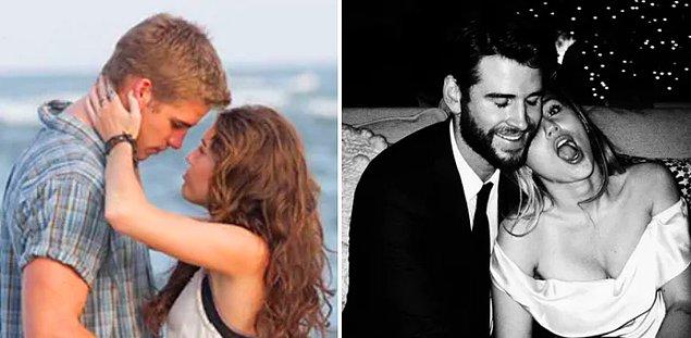4. Miley Cyrus ve Liam Hemsworth 'The Last Song'da birlikte çalıştılar ve 8 yılın ardından evlendiler.