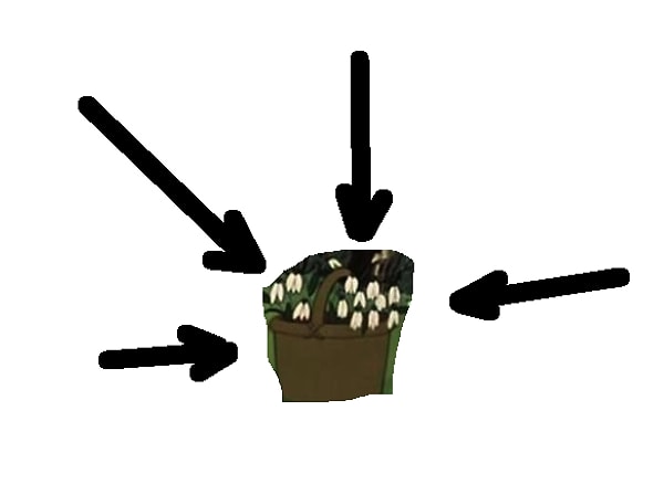 8. Это лукошко с цветами вы могли видеть в мультфильме...