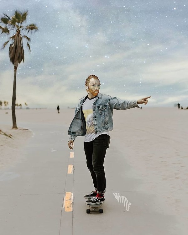 15. Винсент Ван Гог на пляже