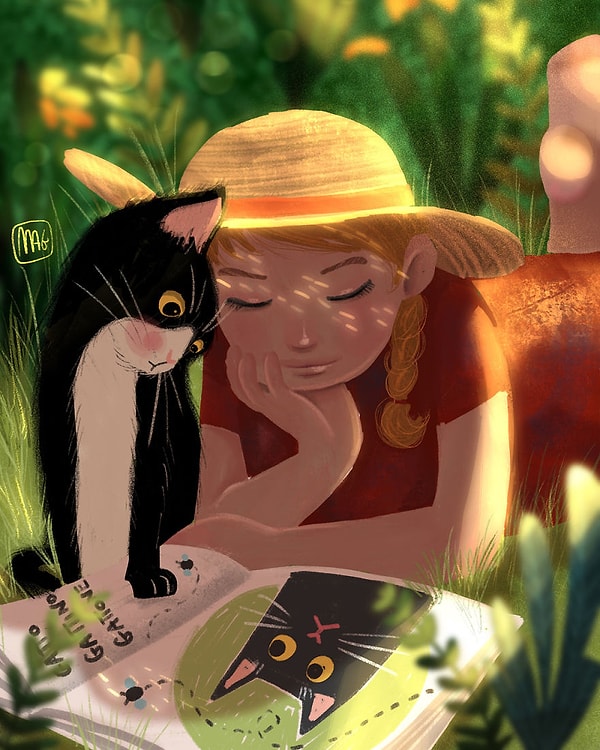 7. Все работы Грассо настолько милые, что напоминают страницы детских книг и заставляют вспомнить своего первого домашнего котенка.