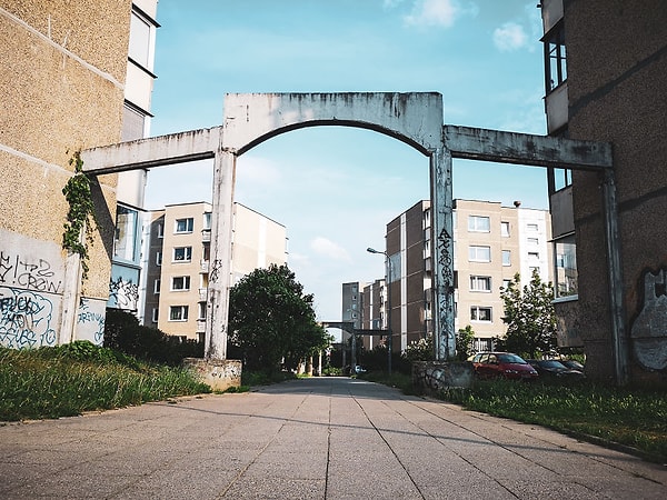 1. Вход в Фабийонишкес (микрорайон Вильнюса)