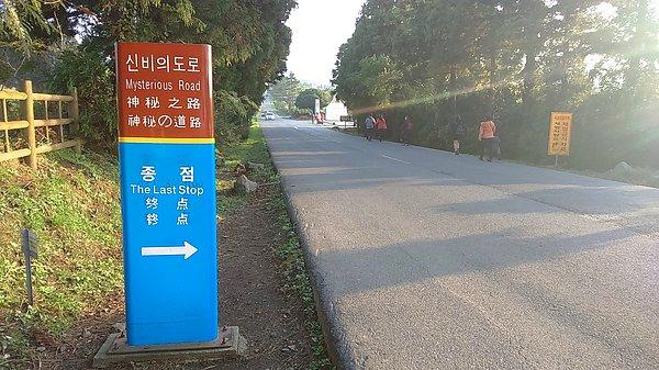 Güney Kore'deki gizemli yol;
