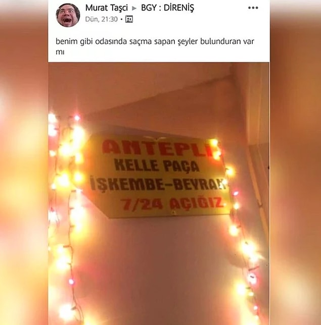 12. Aile salonumuz üst kattadır.
