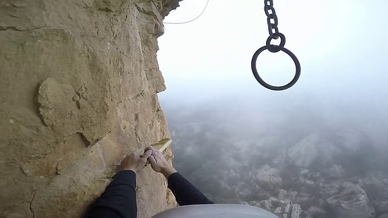 Tırmanış Yapan Adamın Kafa Kamerası ile Kaydettiği, İzlerken Yutkunmakta Dahi Zorlanacağınız Adrenalin Dolu Görüntüleri!