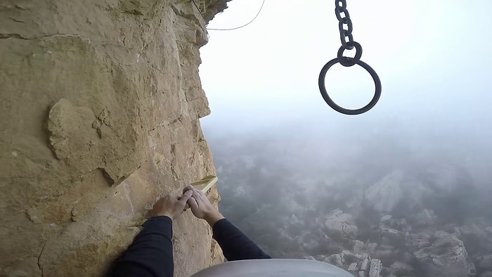 Tırmanış Yapan Adamın Kafa Kamerası ile Kaydettiği, İzlerken Yutkunmakta Dahi Zorlanacağınız Adrenalin Dolu Görüntüleri!