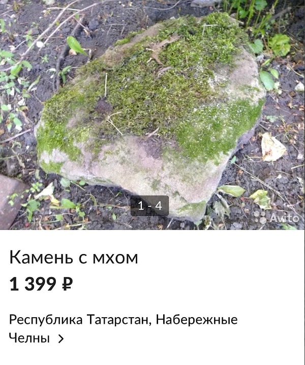 17. Камень с мхом. Недорого