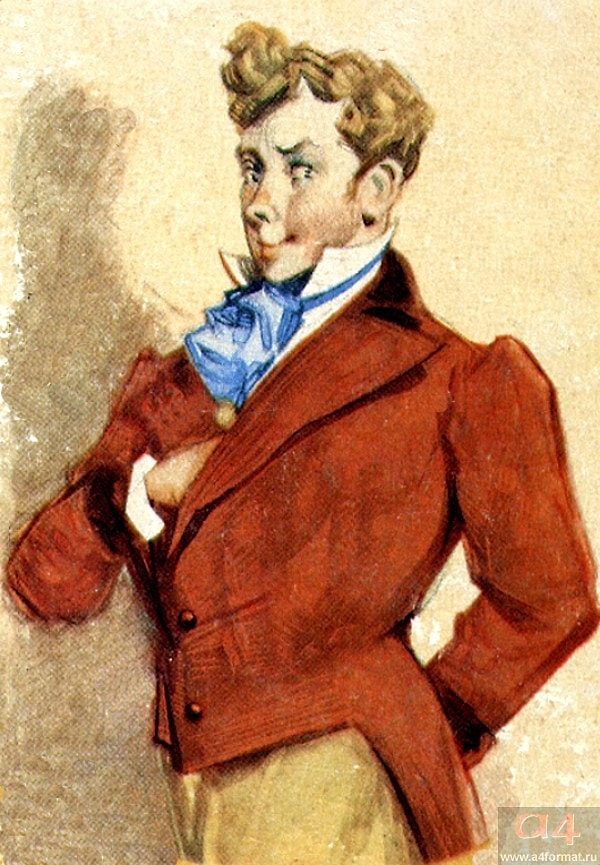 12. О каком персонаже идет речь? "Молодой человек лет двадцати трех, тоненький, худенький; несколько приглуповат и, как говорят, без царя в голове, - один из тех людей, которых в канцеляриях называют пустейшими"