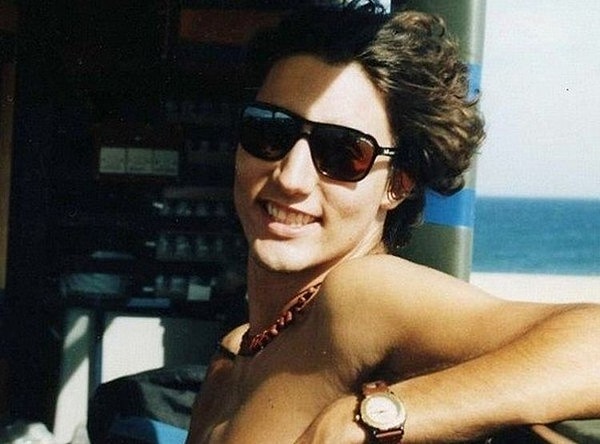 1. Премьер-министр Канады Джастин Трюдо в молодости