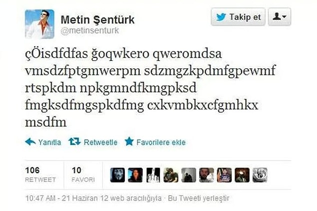5. Metin Şentürk'ün bu hesabı da başkaları tarafından açılmış, sahte bir hesap.