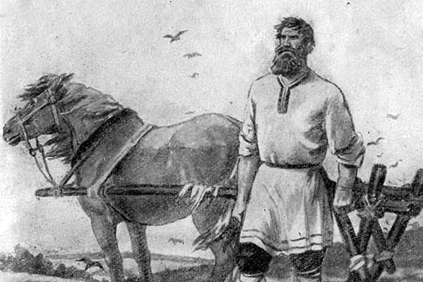 6. Кем "работал" русский богатырь Микула Селянинович?