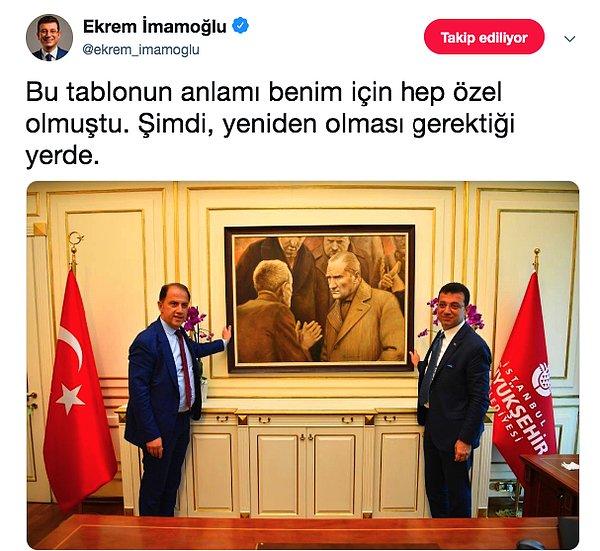 İstanbul Büyükşehir Belediye Başkanı Sayın Ekrem İmamoğlu, duygularını işte böyle dile getirdi...