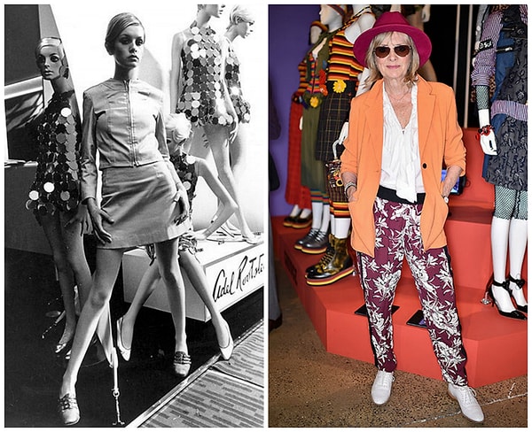 15. Твигги (69 лет) признается, что не пытается во что бы то ни стало оставаться молодой и красивой. Но, надо признать,выглядит она гармонично.