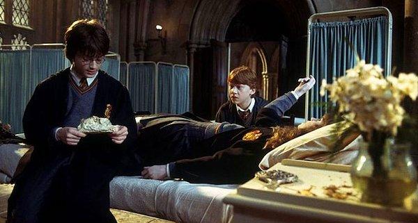 11. J.K. Rowling gorgonların (Medusa) gözlerine bakıldığında taşa dönüşme hadisesini de Sırlar Odası bölümünde kullanmıştır. Dev yılan Basilisk'in gözüne bakan ölmekte, yansımasını gören ise taşlaşmaktadır.