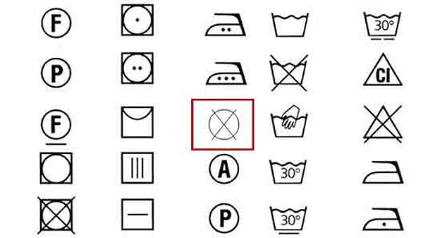 8. Что запрещает этот символ на ярлыке одежды?